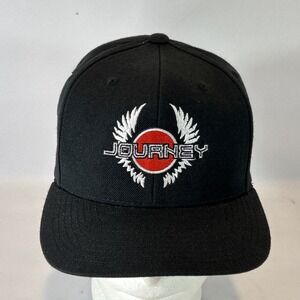Journey Band Tour Hat Cap Black 2024 Snapback Trucker Cap Yupoong